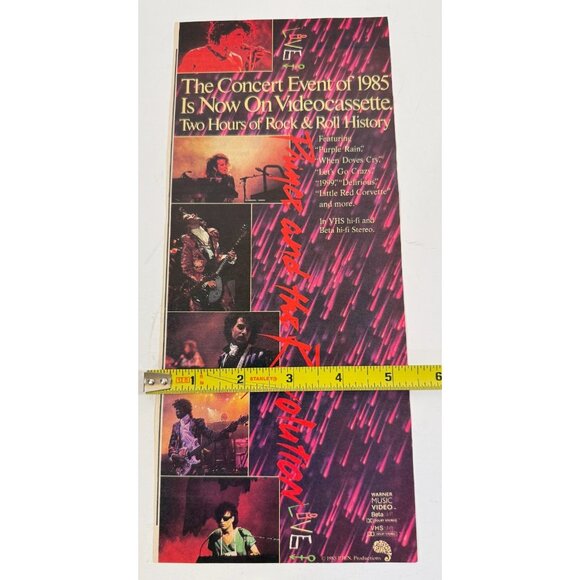 Vintage 1985 Prince & the Revolution Purple Rain Music Advertisement Print Ad - Picture 3 of 3